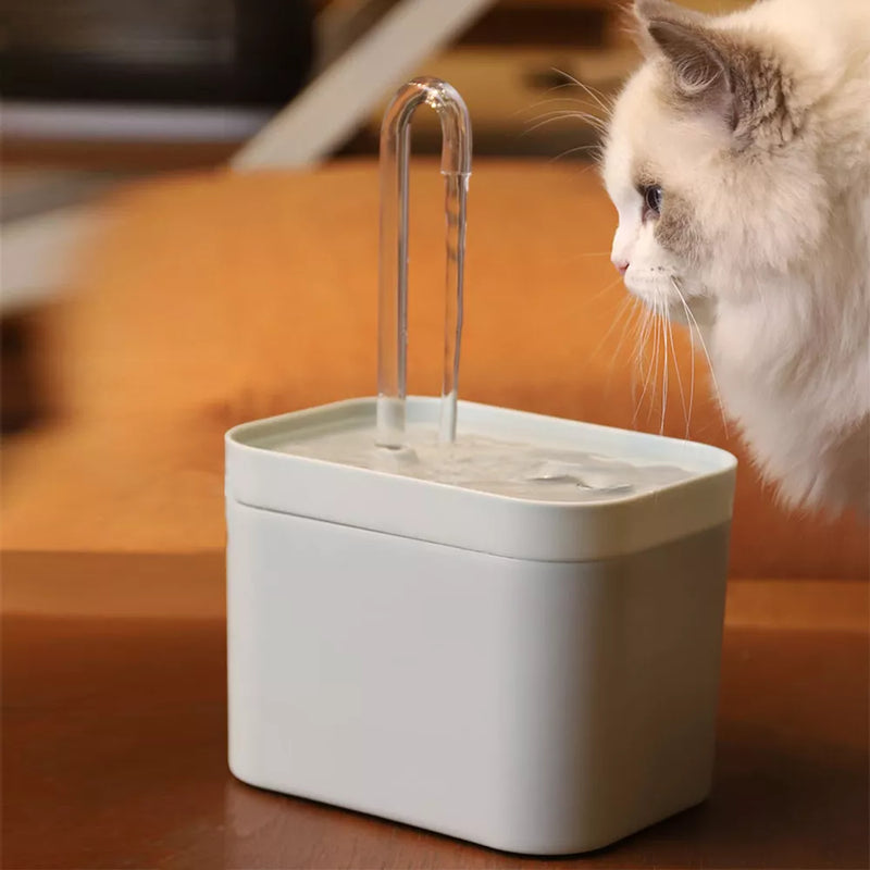 Ultra-Quiet Water Fountain Filtro, Automatic Pet Dog e Cat Dispenser de água, Prevenção Burnout, Recircular Filtrin, Filtro inteligente, 1.5L